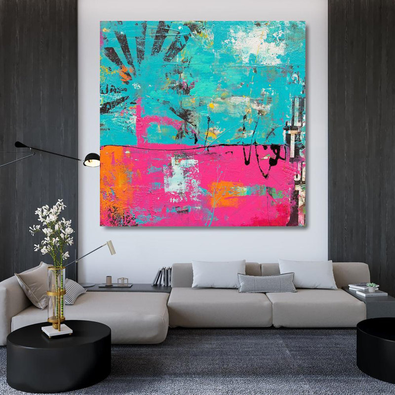 Bungalow Rose Ashley, Erin Gallery Wrapped Canvas Art Titled: Colorful Emotion, 36" H x 36" W