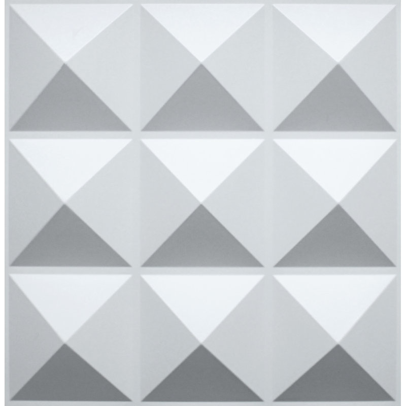 Panneau mural 3D blanc 19,7 po x 19,7 po Falkirk Ross (paquet de 5)