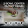 Master Plumber 2 Bowl Center Outlet Drain with Chrome Plated Brass for Sinks