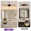 Éclairage de meuble-lavabo câblé 30 po à 4 lumières pour maquillage de miroir-129912873