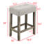 Table de bar 4 pièces avec prise de courant pour différentes pièces - surface en grain de bois, tabourets confortables, mousse à haute élasticité, prise industrielle et à chaises facile à assembler, table de qualité repas, chaises solides,
