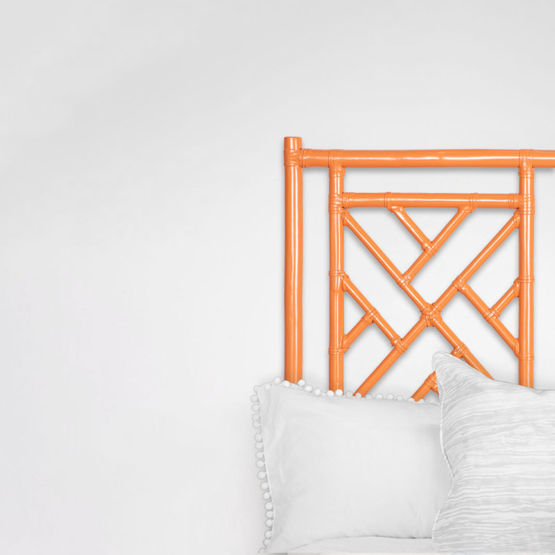 Chippendale Open-Frame Headboard, Citrus Orange, California King