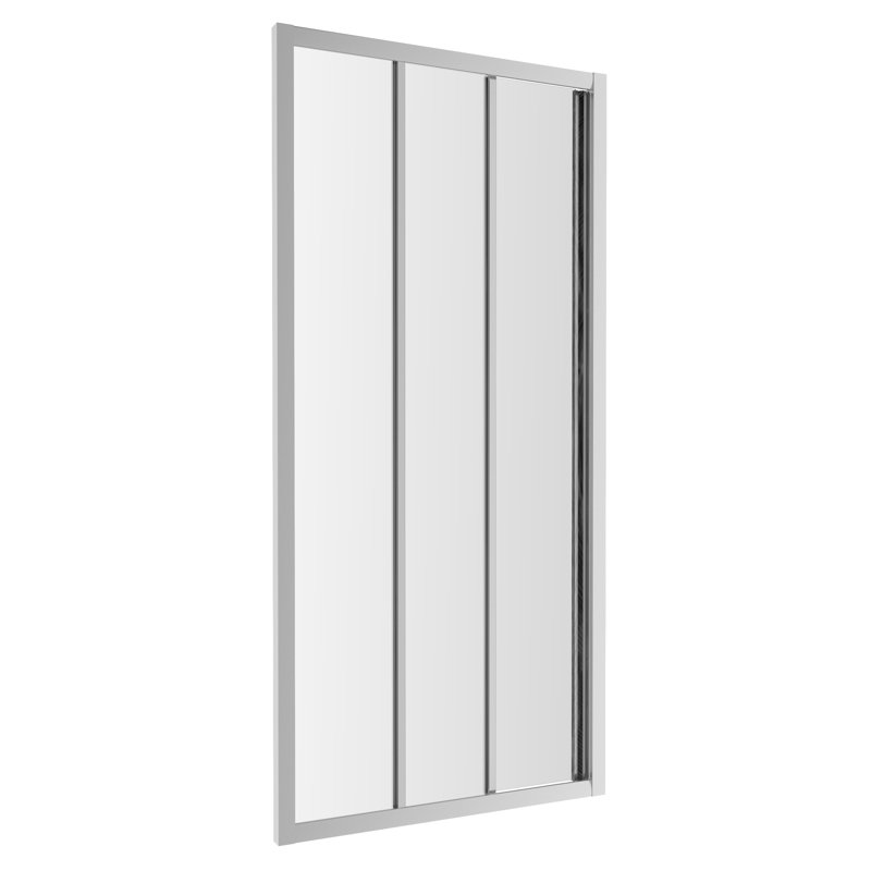 Bridgeway 1000mm W x 1850mm H Single Added Framed Shower Door with Glass