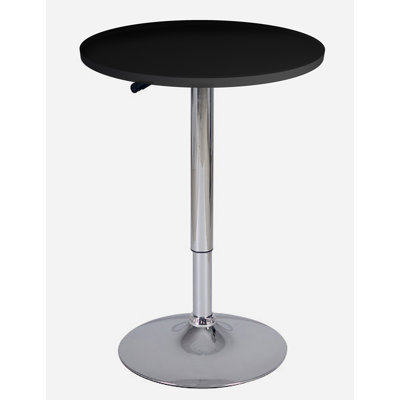 Aminia Height Adjustable (34"-42") Pedestal Pub Table