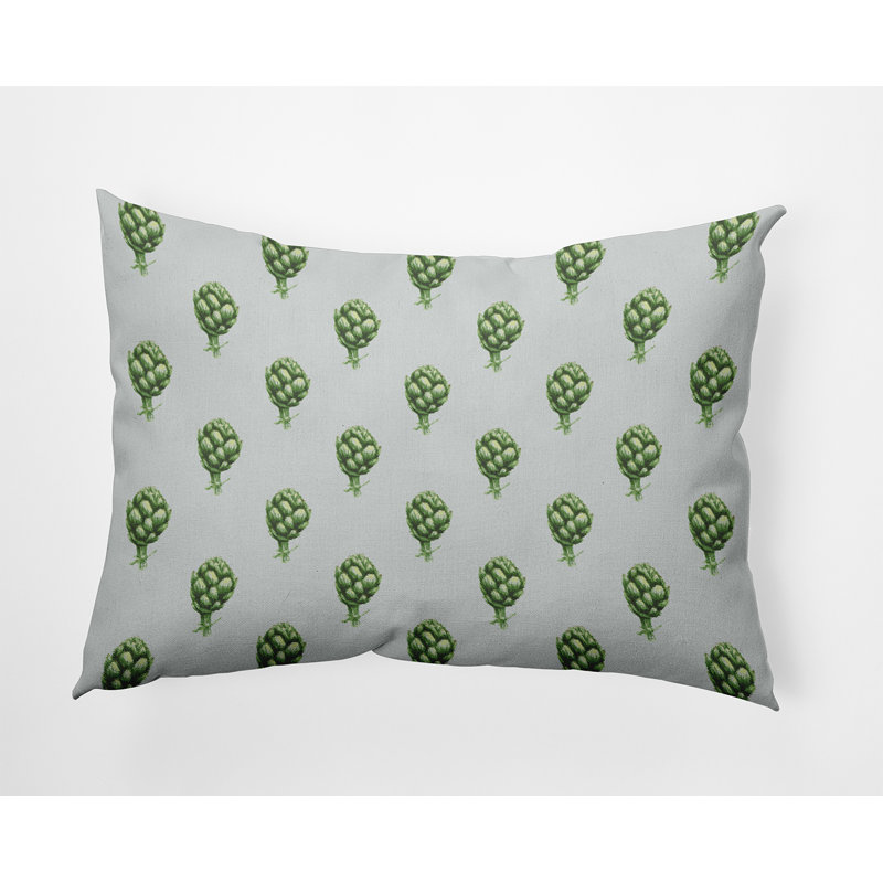 Coussin décoratif en polyester floral, H 14 po x l 20 po, Rectangulaire