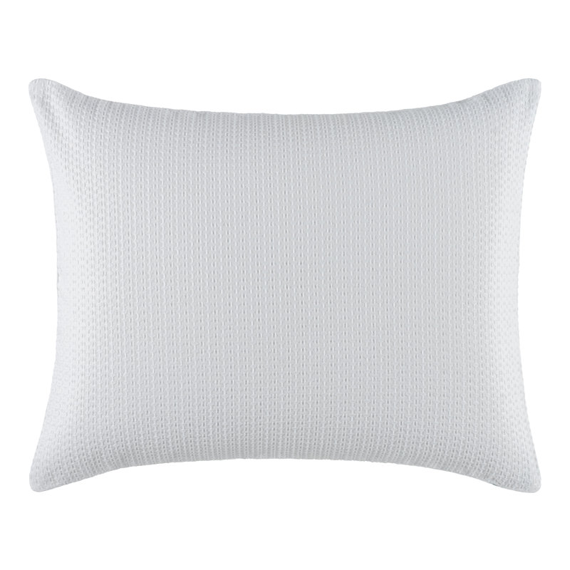 Kiawa White Waffle Duvet Sham, Standard Sham