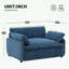 Canapé simple en chenille avec coussin-1270373186