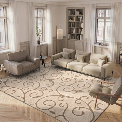 Adellia Shag Performance Floral Rug