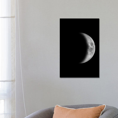 Waxing Crescent Moon - Wrapped Canvas Print