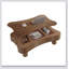 Table basse à plateau relevable avec panneaux cannelés, rangement caché, système de levage hydraulique silencieux et coins de sécurité courbés pour les salons modernes-1255219310