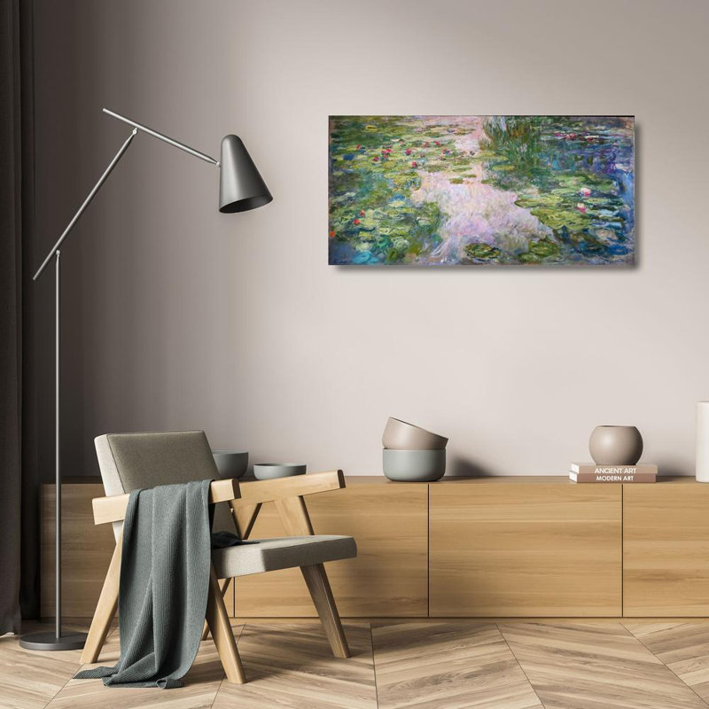 Art encadré sur toile Lark Manor Monet, Claude: Waterlillies