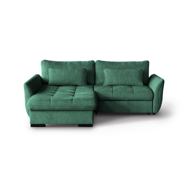 Barbarino 3 Seater Sofa Bed, Left Hand Facing, Green