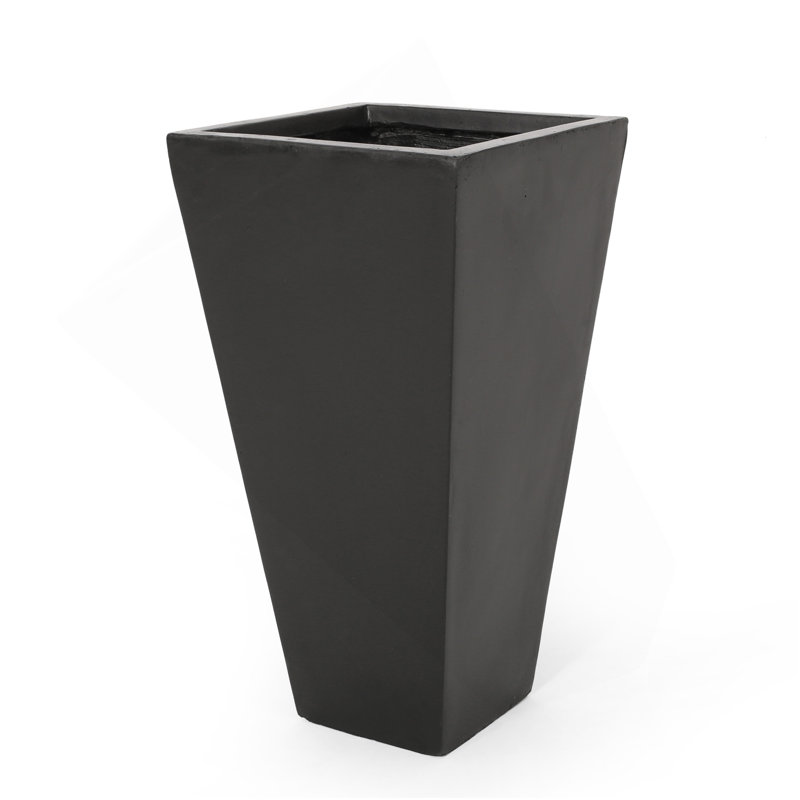 Petit pot à fleurs 13 po MGO, H 24,75 po x l 13 po x P 13 po, Rouille