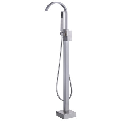 1 Handle Bathroom Freestanding Tub Filler with Diverter