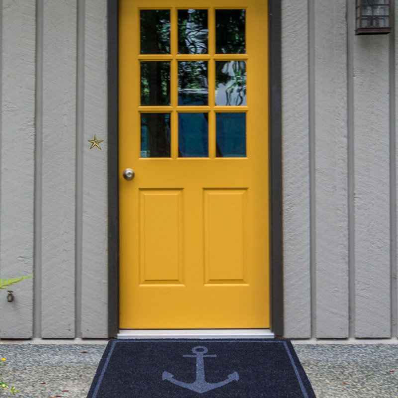 Starfish Brass Push Button Doorbell