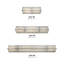 Barre d'éclairage de salle de bain à intensité variable 2 lumières Winton-28241804-28241903-14028013