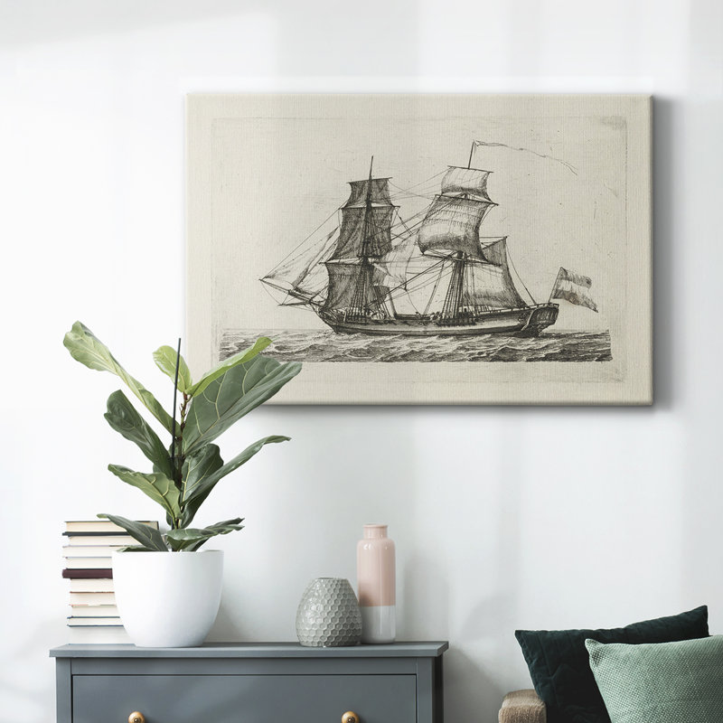 Croquis rétro-LX, H 13 po x l 19 po x P 1,5 po, Toile tendue