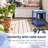 Adirondack Square Outdoor Side Table 2 Tier Storage Side Table HDPE End Tables For Backyard Pool Porch Garden Lawn-425543913