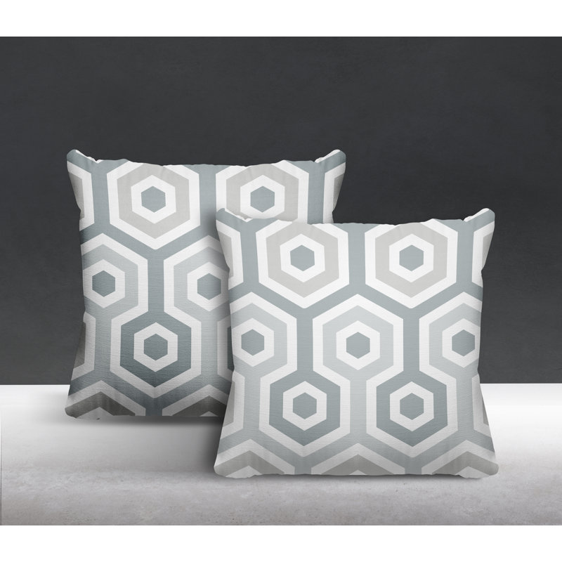  Coussin intérieur / extérieur, L 15 po x H 15 po, gris
