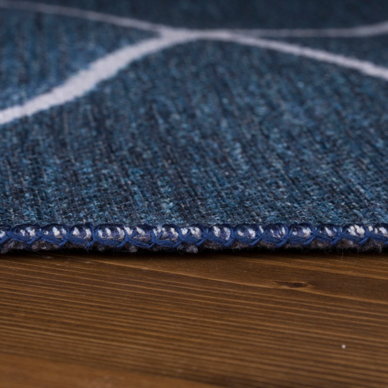 Luxurious Machine Washable Area Rug, 4.9 x 7.5 Feet, 100% Polyester, 1850 g/m², Pile Height: 0.2 inches | Eco-Friendly Recycled Poly Cotton Backing | Perfect for Living Room & Bedroom, Soft and Durable Design