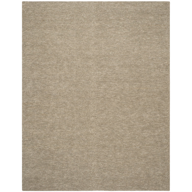 Nubby Tweed Msj Hand Woven Jute/Cotton Solid Color Rug in Brown