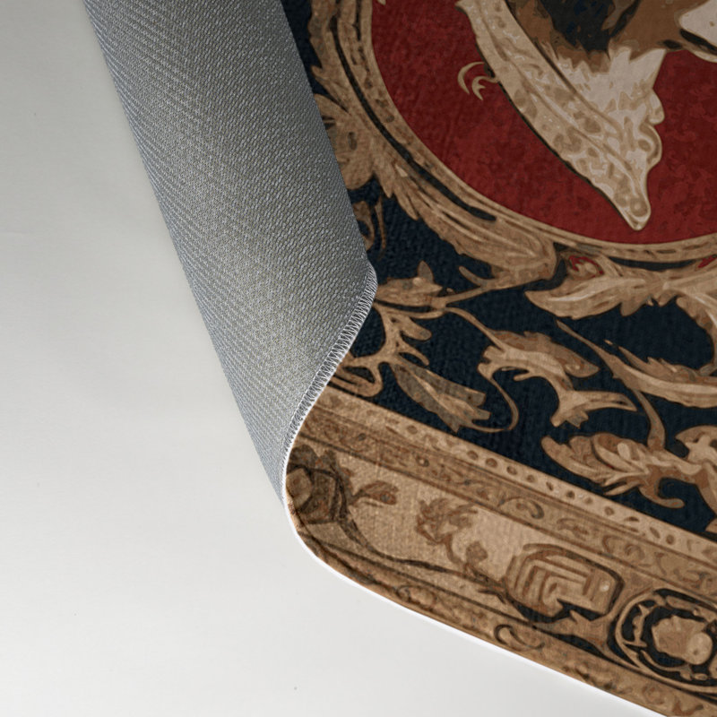 Tapis d'intérieur et d'extérieur brun français, Rectangle 9 pi x 12 pi