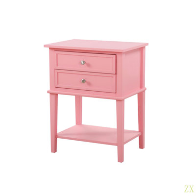 Table de chevet contemporaine avec tablette ouverte