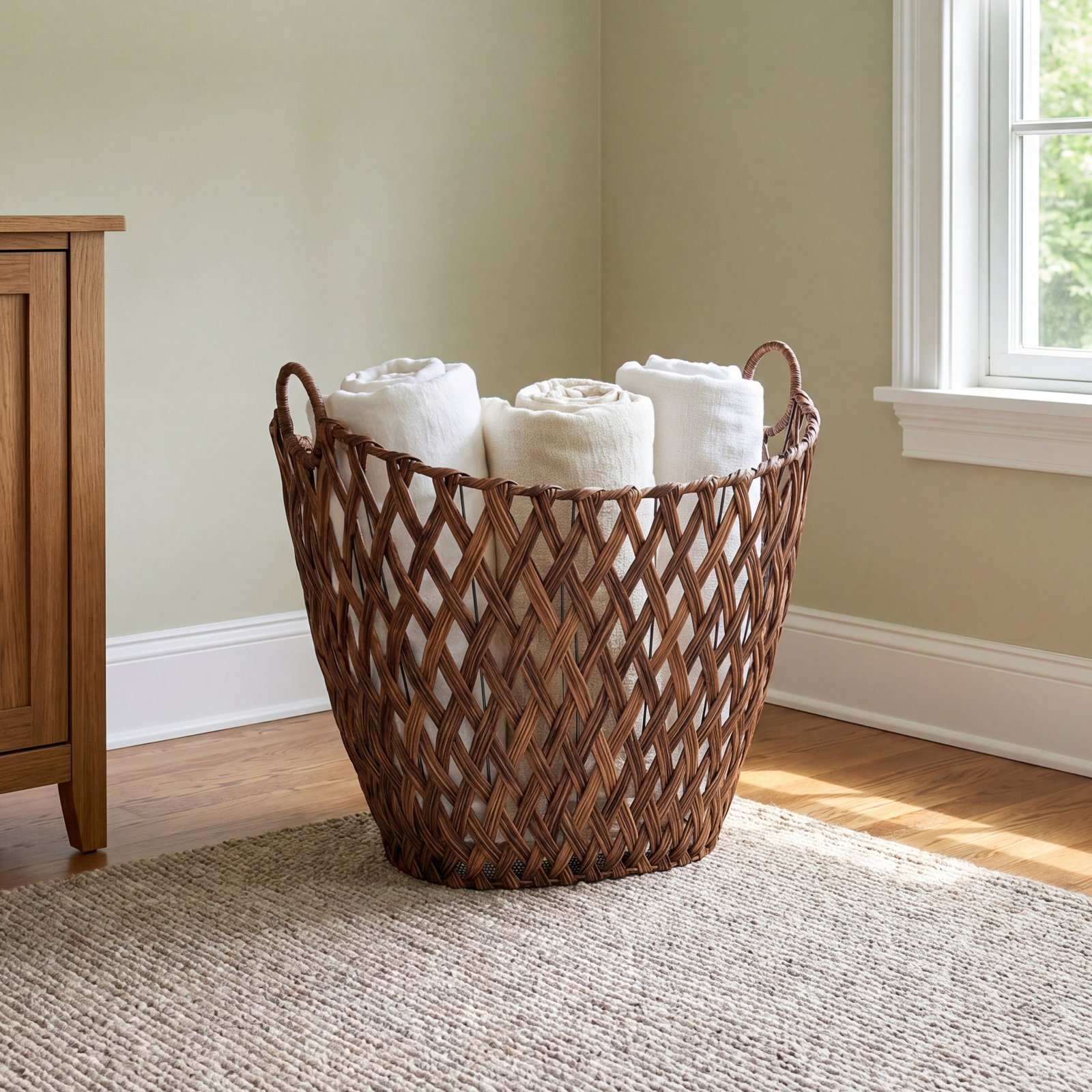 Venora Handwoven Rattan Storage Basket