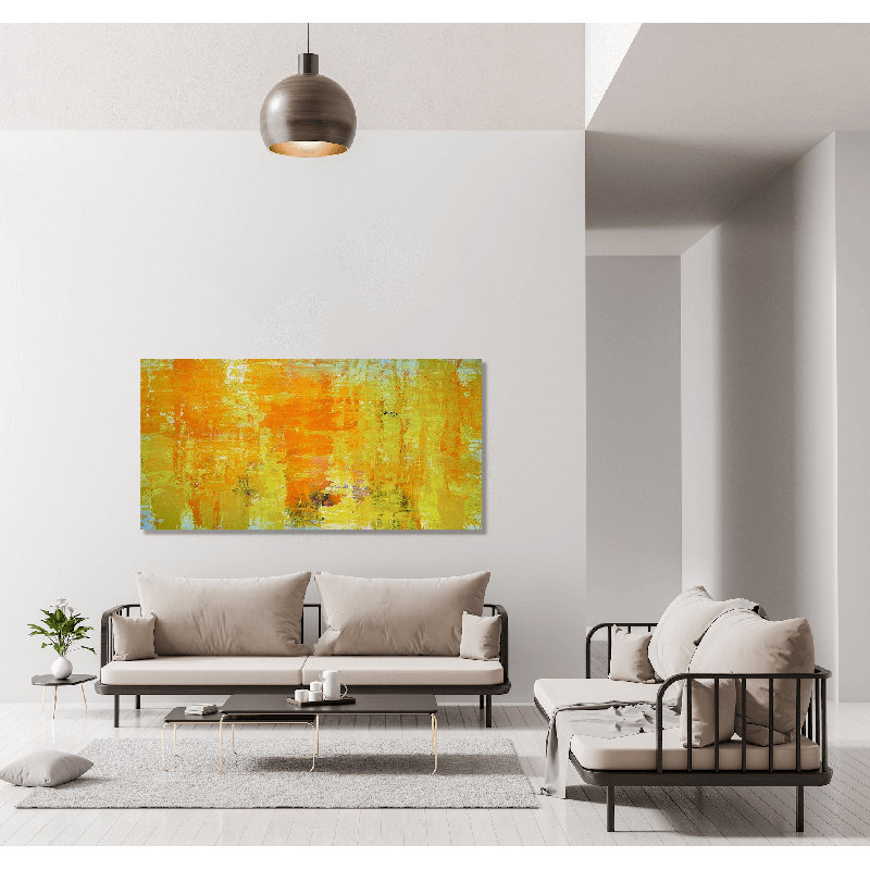 Happy Print by John Beard, 36" H x 72" W x 1.5" D, Unframed
