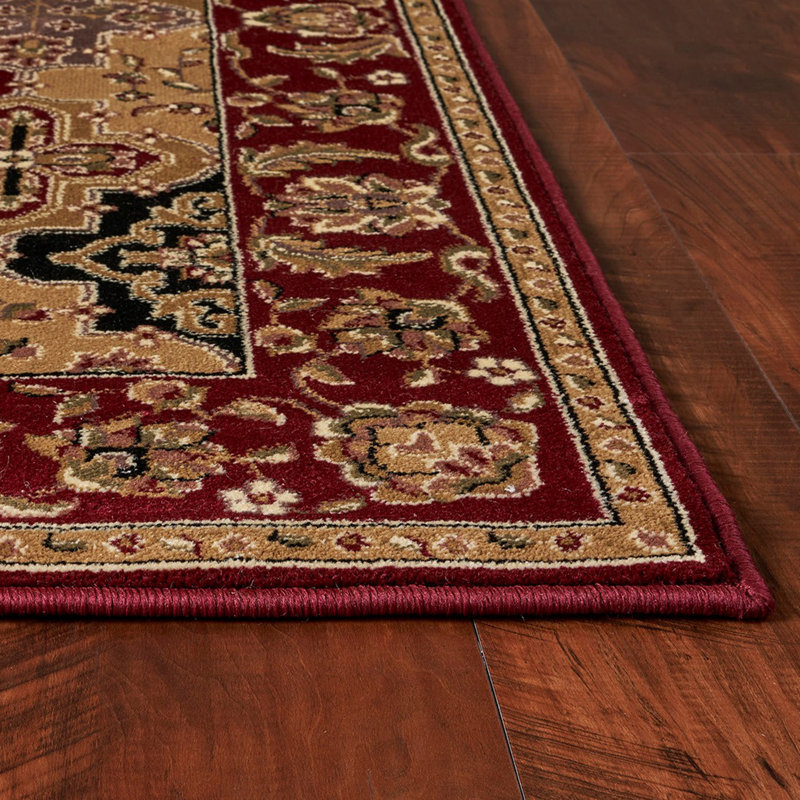 Tapis oriental en polypropylène 7 pi 7 po Banmah