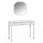 Bureau de maquillage rétro avec grand miroir