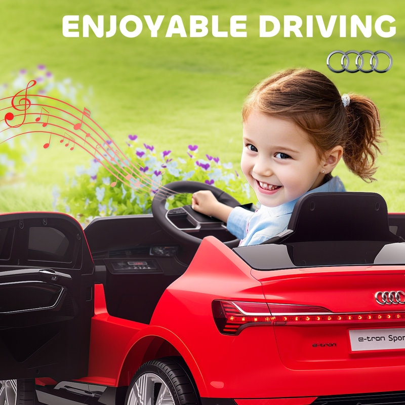 Kul Zoomie Kids Battery Powered Ride On with Remote Control, Red