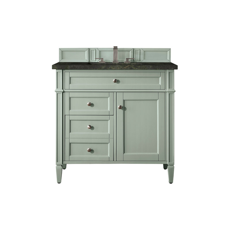 Deleon 36" Single Bathroom Vanity Set, Sage Green, 8" Widespread, Phantome Eclos