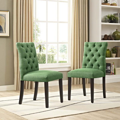 Modway Duchess Button Tufted Fabric Dining Chair