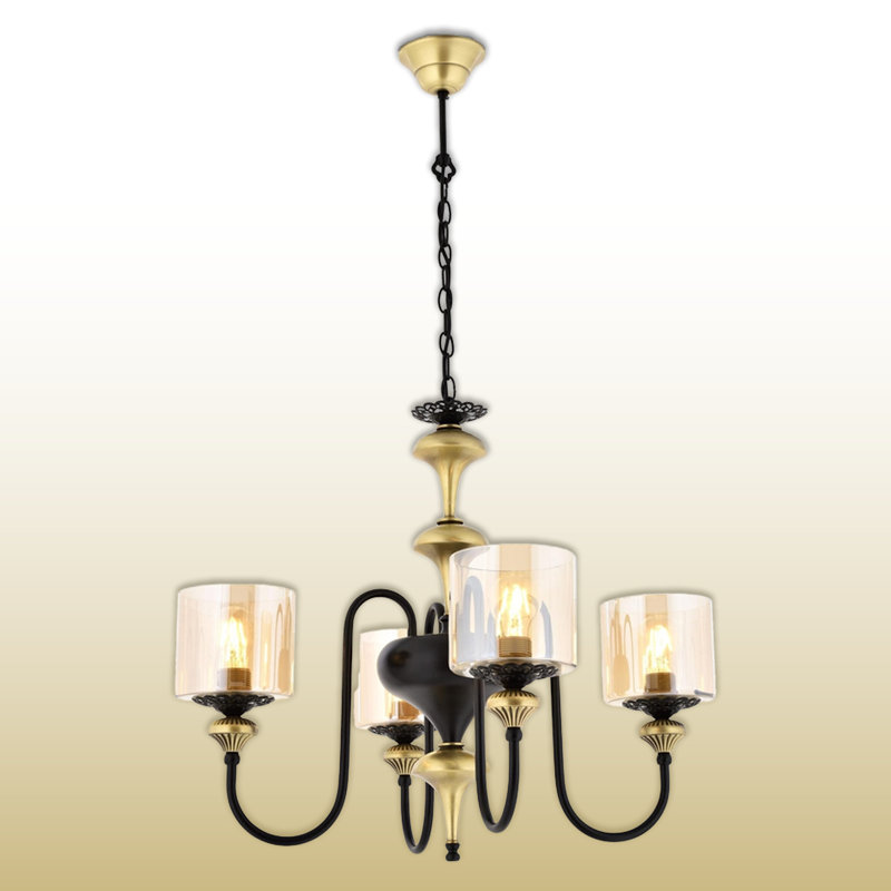 Lustre 4 lumières rétro