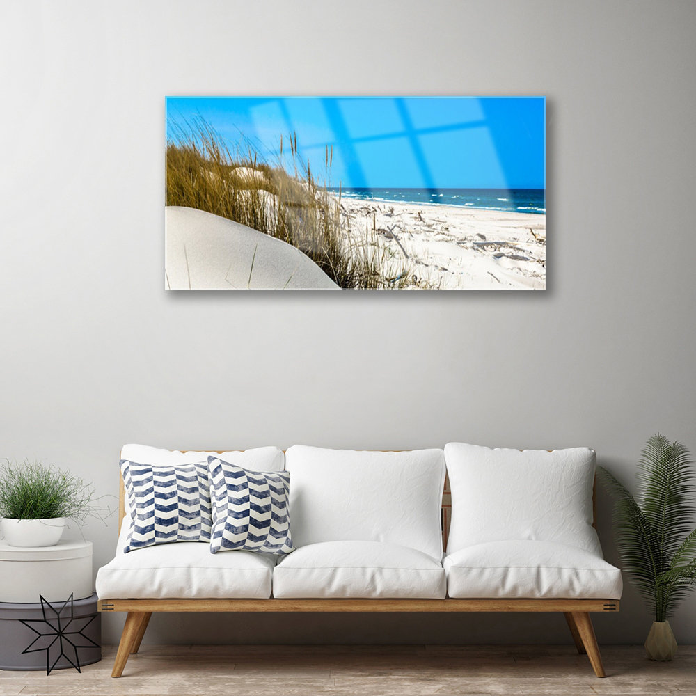 Glasbild Beach Landscape