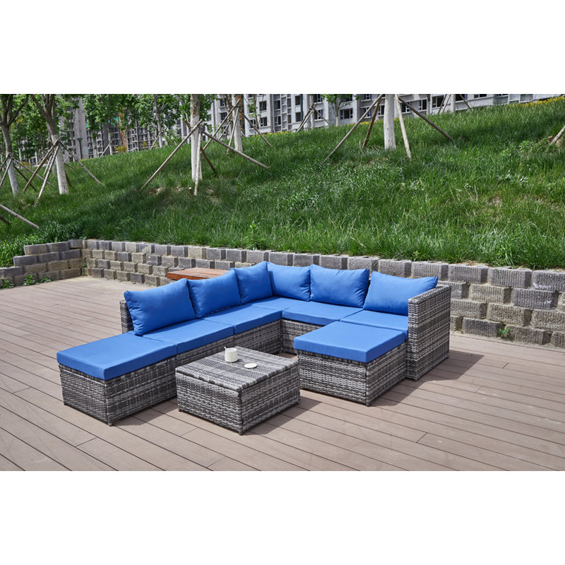 Patio Sofa With Cushions