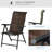 Rattan Reclining Folding Chair, Wicker Portable Recliner, Brown