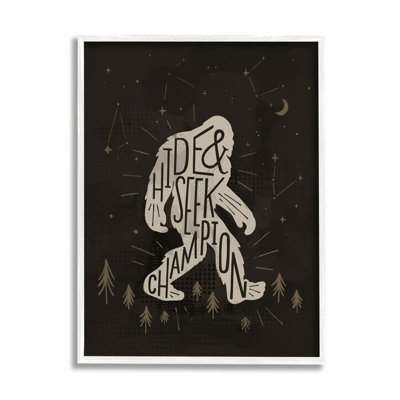 «Hide and Seek Champion Bigfoot Yéti», art numérique par Loni Harris