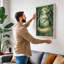 Forest Passage to Light Scandinavian 1 Piece Wrapped Canvas Wall Art-254521512-254521514