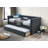 Contemporary 1Pc Day Bed W/ Slat Trundle Button Tufted Bedroom Furniture-306129044