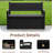 75 Gal Resin Rattan Lockable Outdoor Storage Bench For Patio, Garden, Porch - Weather-Resistant, Uv-Protected, Hidden Storage-126648158