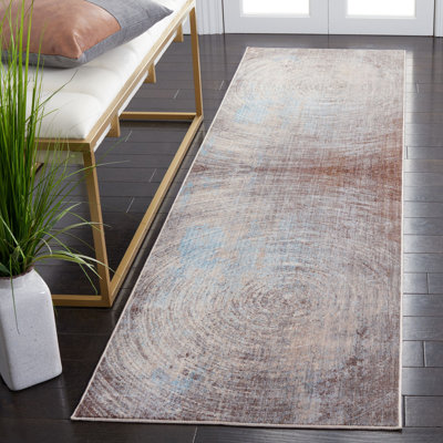 Tapis abstrait gris / bleu