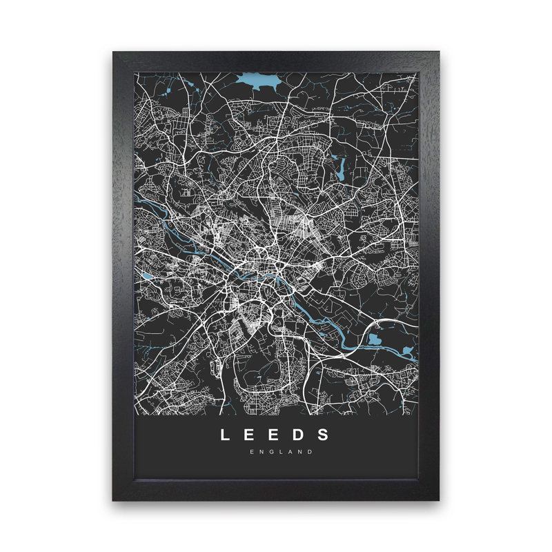 Leeds III - Print, Black Paper, 34cm H x 25cm W x 3cm D
