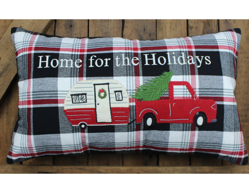 Winter Plaid HomeforHolidays PL 12x20