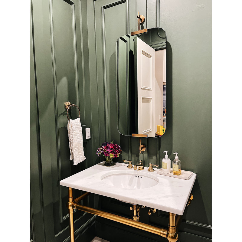 Edwardian™ Widespread Bathroom Faucet with Drain Assembly, Unlacquered Brass