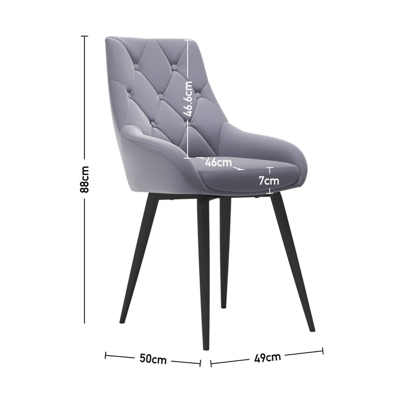 Cantilever Chair Set Alektra, Grey