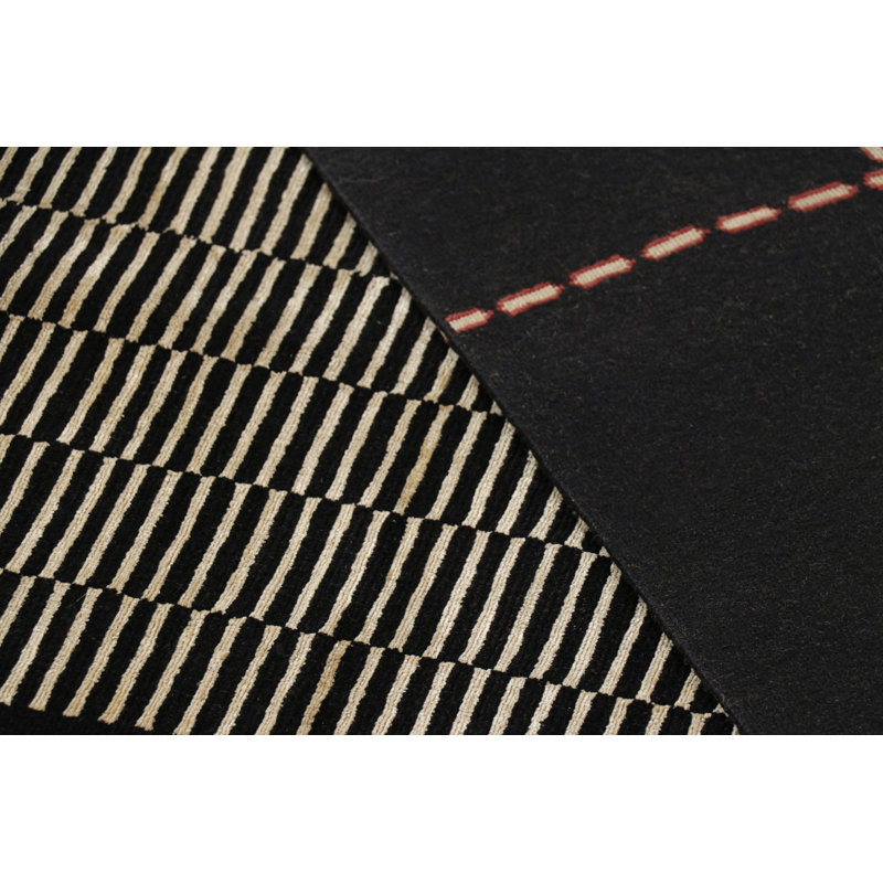 Rug & Kilim’S Art Deco Style Square Rug With Beige-Brown Geometric Patterns