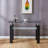 Black MDF Console Table,Entryway table,Hoyer table with Tabletempered glass table top-2012806923
