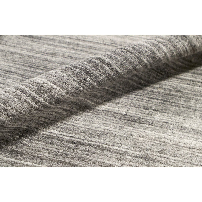 Striped Area Rug in Gray